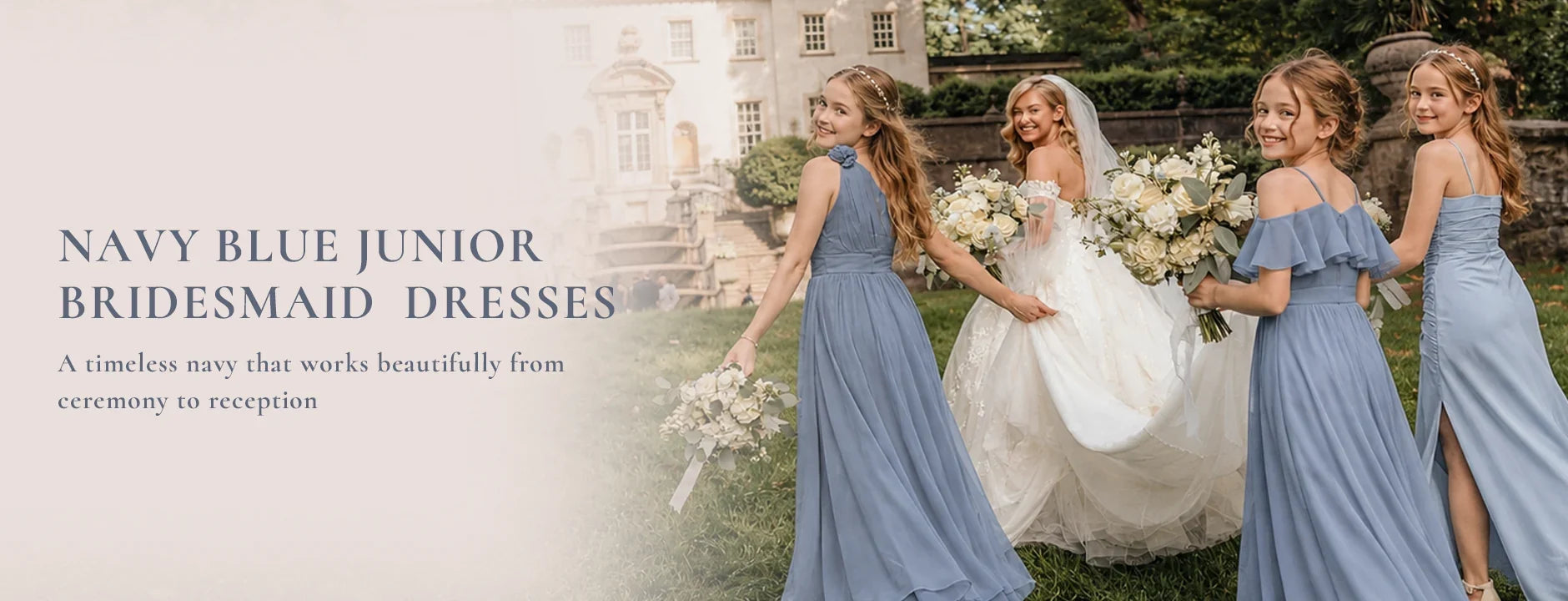 Navy Blue Junior Bridesmaid Dresses