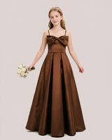 Dideyttawl Sweetheart Pleated Jr Bridesmaid Dress Teens
