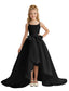 dideyttawl High-Low Girls Formal Dress for Girls Satin A-Line Pageant Gown 2535