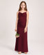Dideyttawl Dusty Blue Chiffon Junior Bridesmaid Dress Cowl Neck A-Line Formal Dress