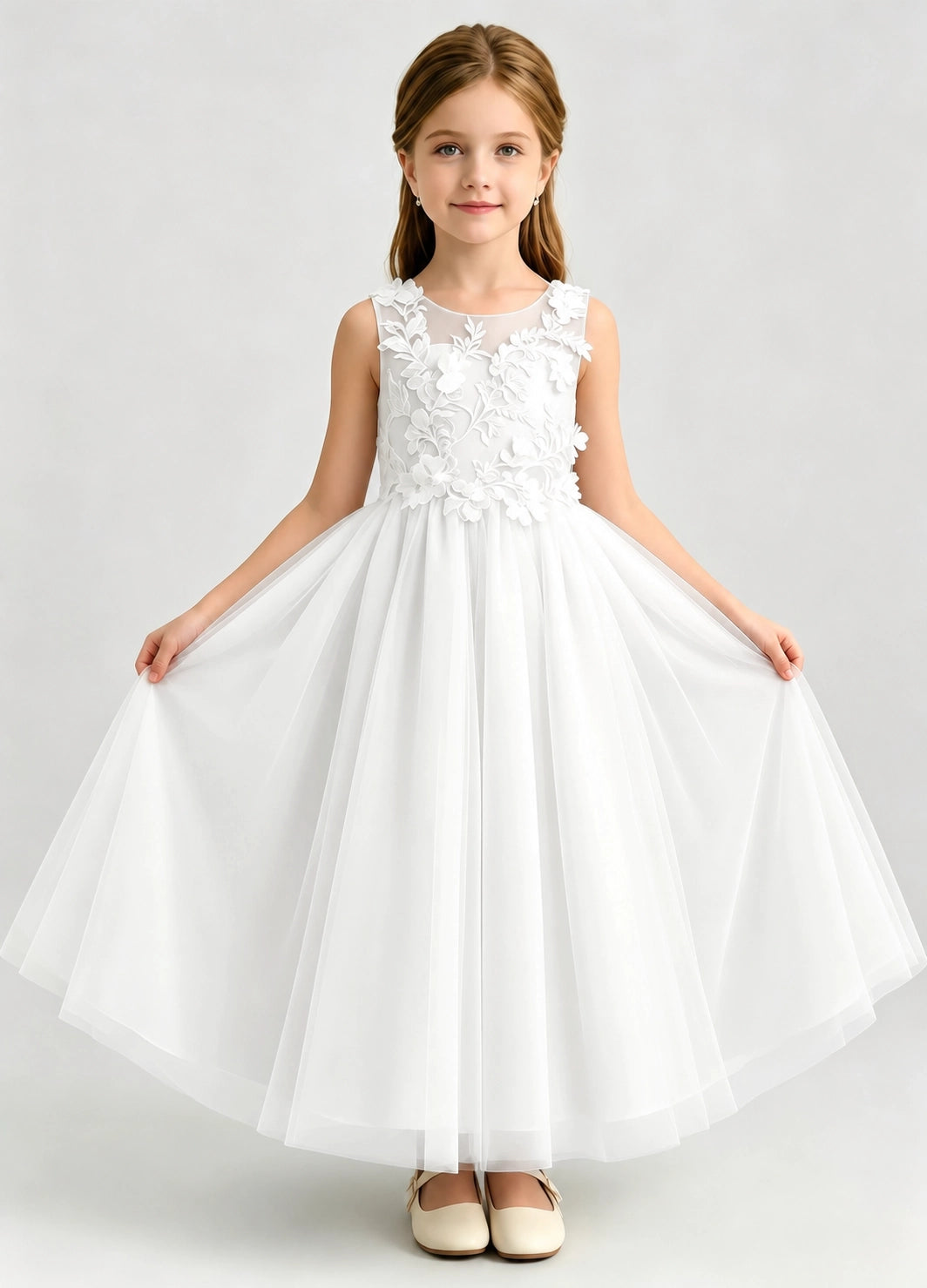 Ivory Flower Girl Dress