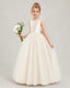 Champagne Flower Girls Dress
