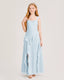 Dideyttawl Chiffon Junior Bridesmaid Dress with Cascading Ruffles