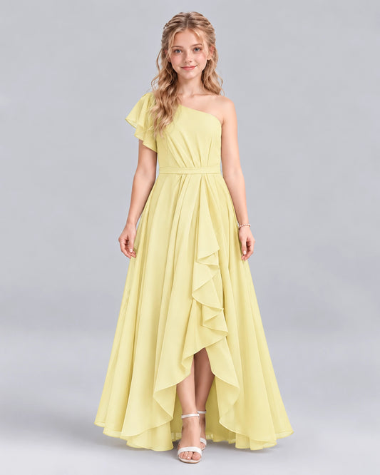 Daffodil A-line Junior Bridesmaid Dresses Front