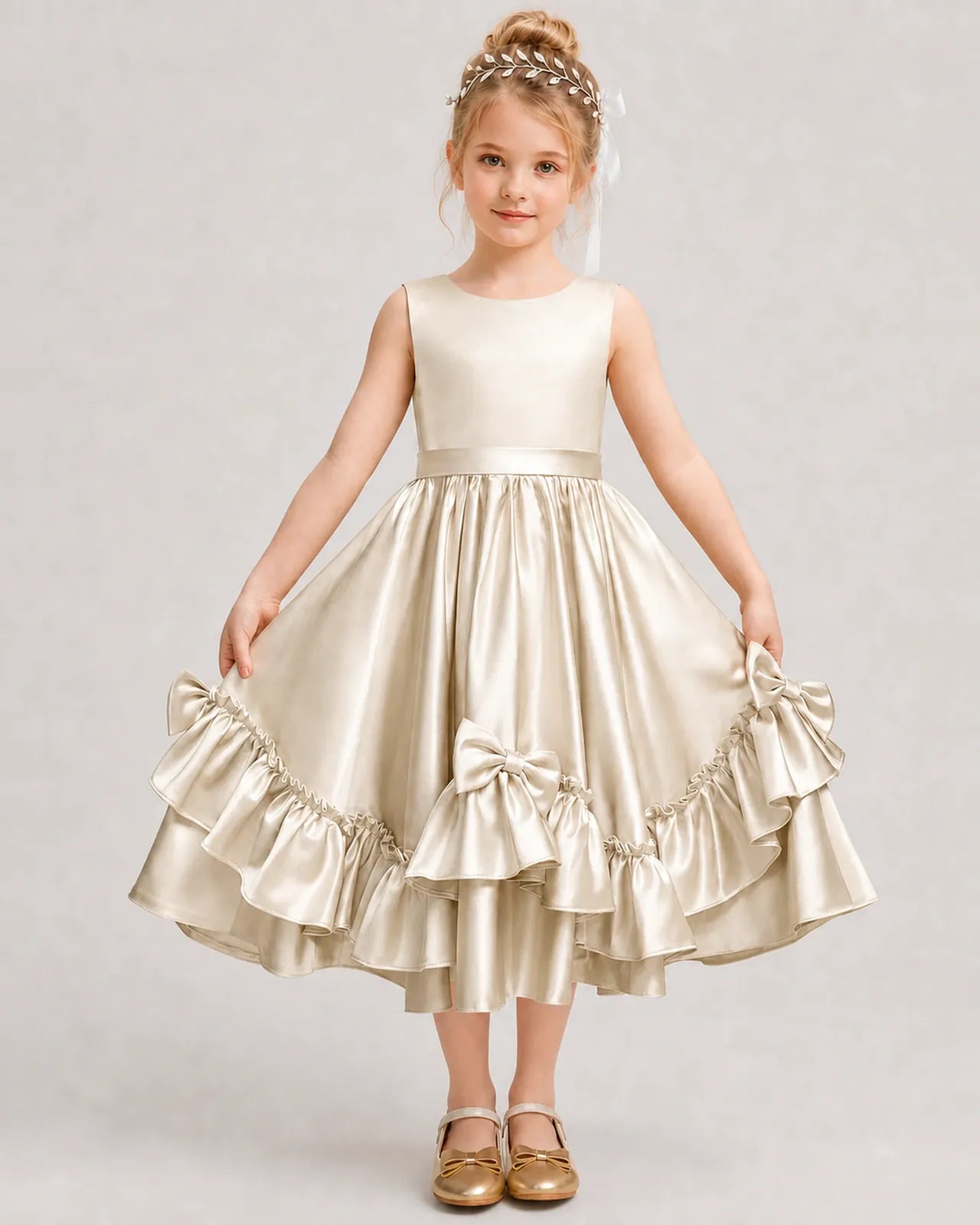 formal dress pick up today for Girls | Satin Ruffled Pick-Up Gown Blvd ss23 providing a balanced and Blue A-Line Tulle Long Color:Multicolor-3 Pairs