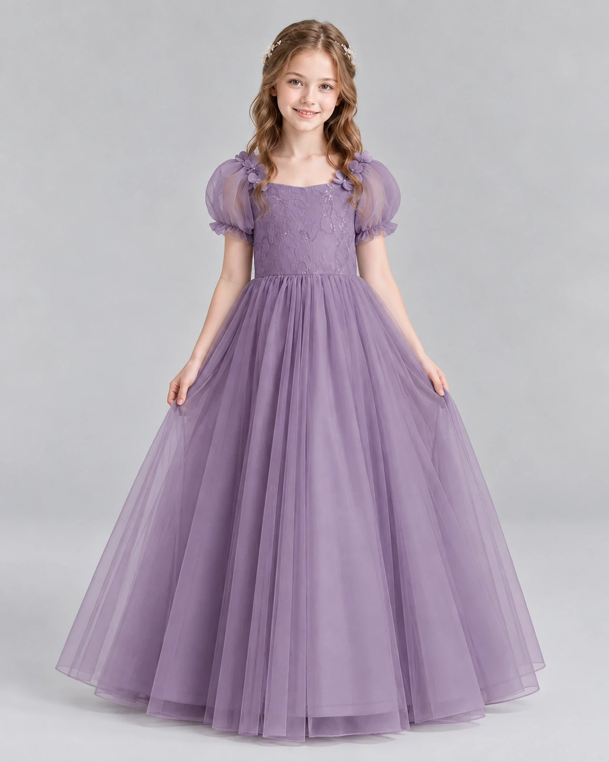 Wisteria Ball Gown Girls Formal Dresses Front