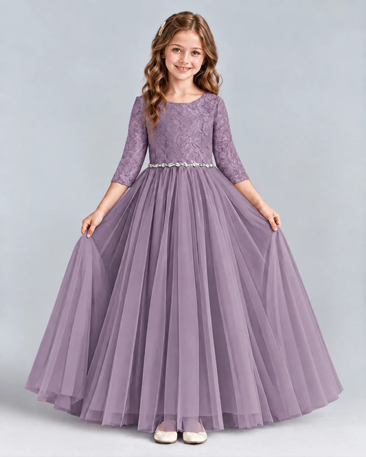 Wisteria Ball Gown Girls Formal Dresses Front
