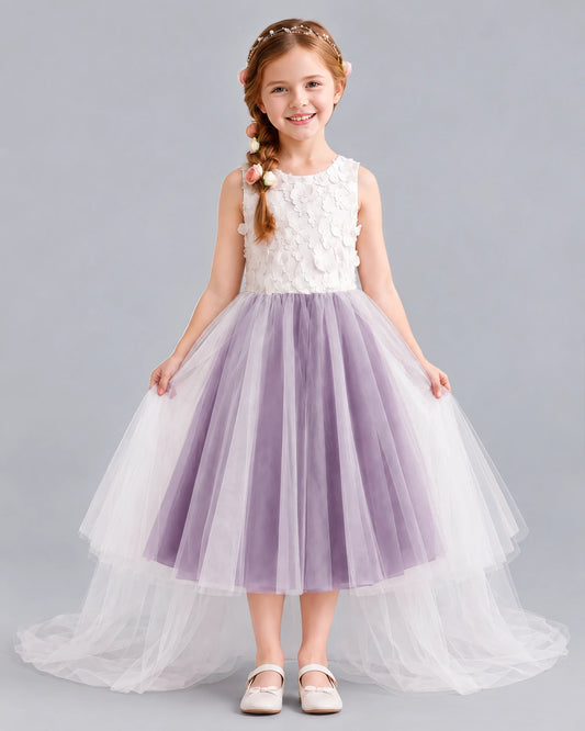 Wisteria Ball Gown Flower Girl Dresses Front