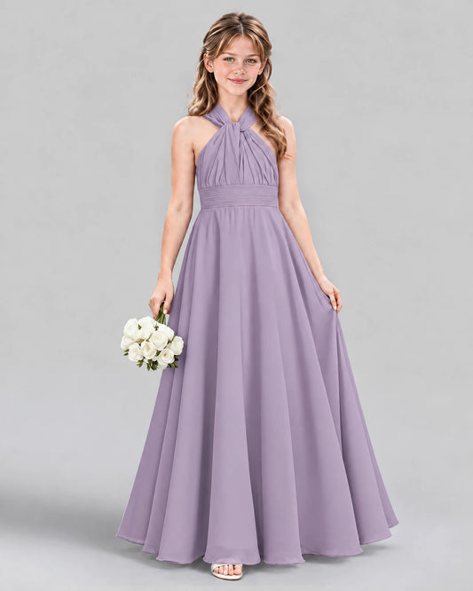 Wisteria A-line Junior Bridesmaid Dress Front
