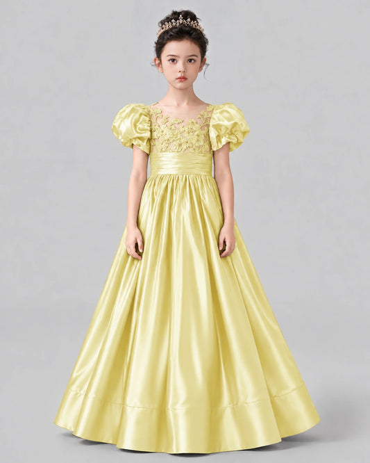 Daffodil Ball Gown Girls Formal Dress Front