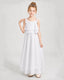 Dideyttawl Tie-Shoulder Layered Chiffon Junior Bridesmaid Dress