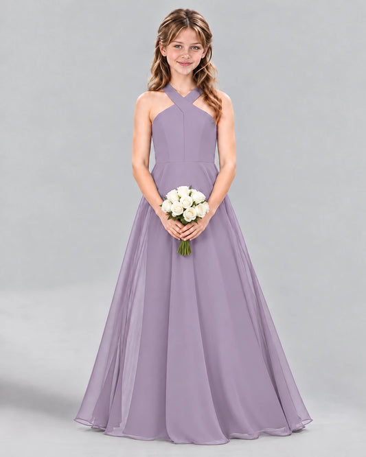 Wisteria A-line Junior Bridesmaid Dress Front