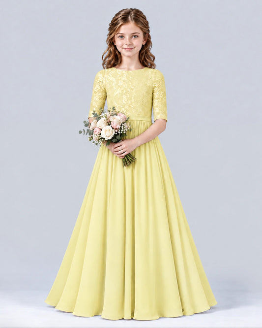 Daffodil A-line Junior Bridesmaid Dress Front