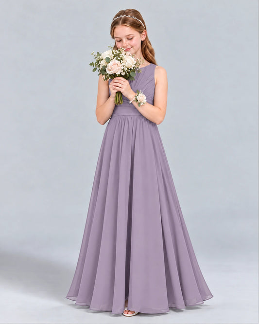 Wisteria A-line Junior Bridesmaid Dress Front