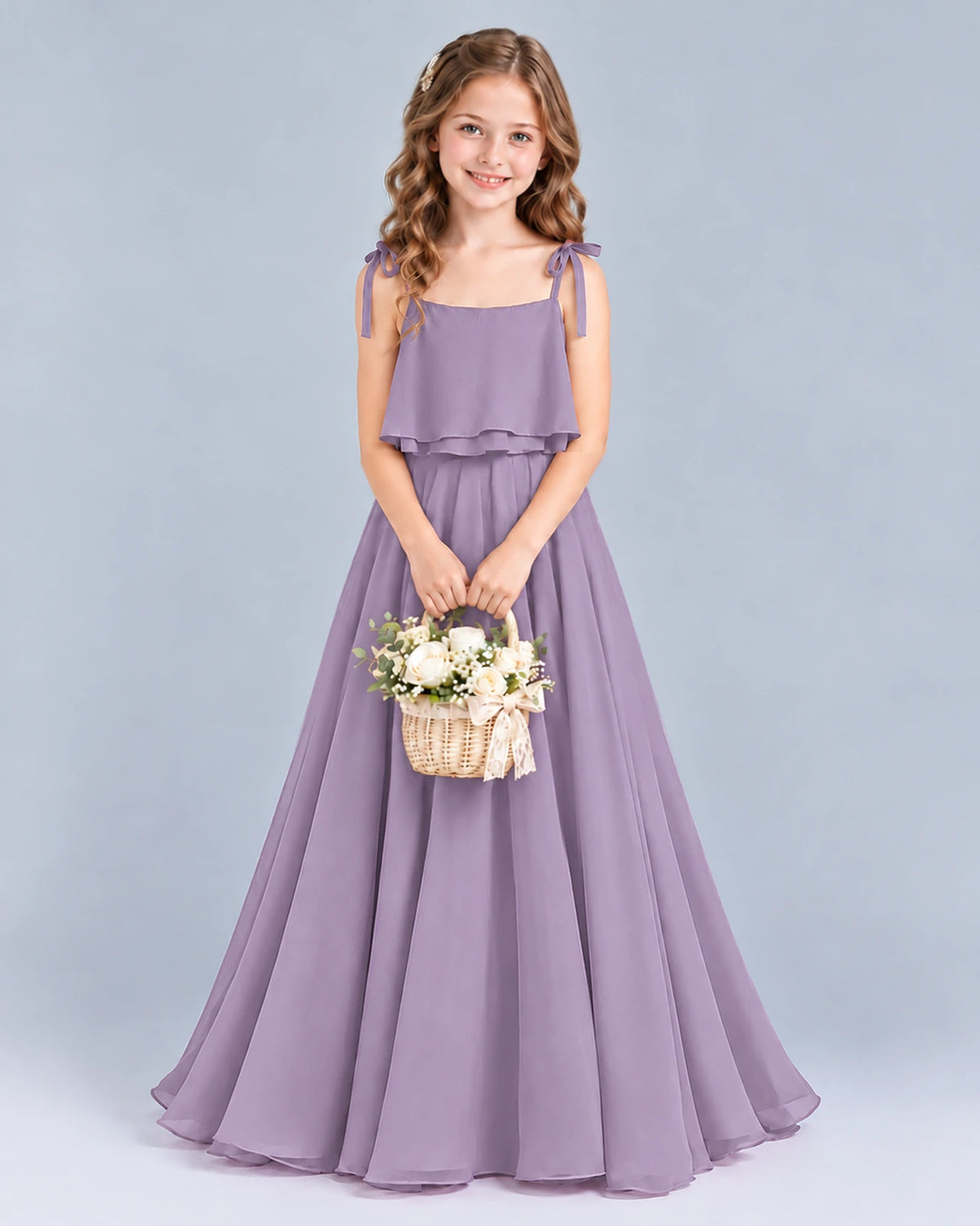 Wisteria A-line Junior Bridesmaid Dress Front
