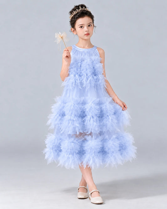 Lavender A-line Girls Formal Dress Front