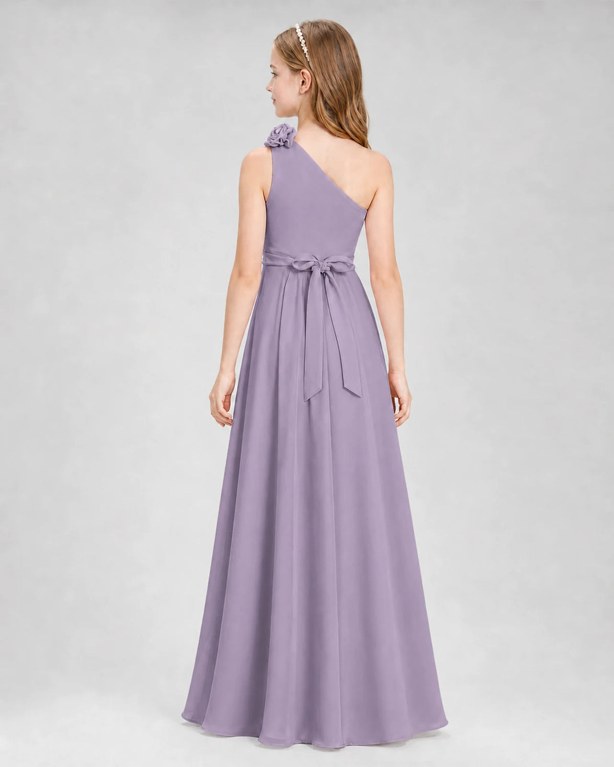 Wisteria A-line Junior Bridesmaid Dresses Back