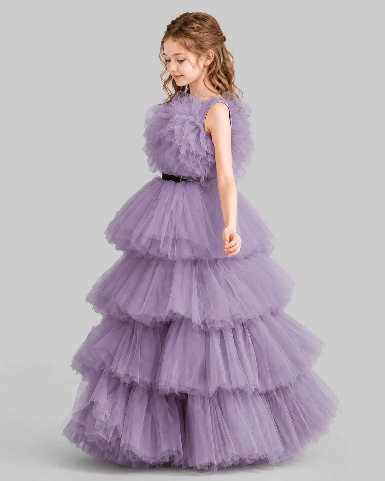 Wisteria Ball Gown Girls Pageant Dresses Side