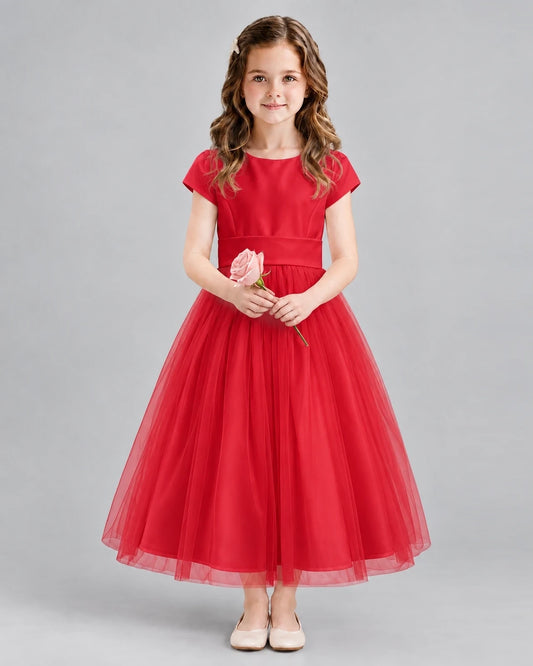Windred A-line Flower Girl Dresses Front