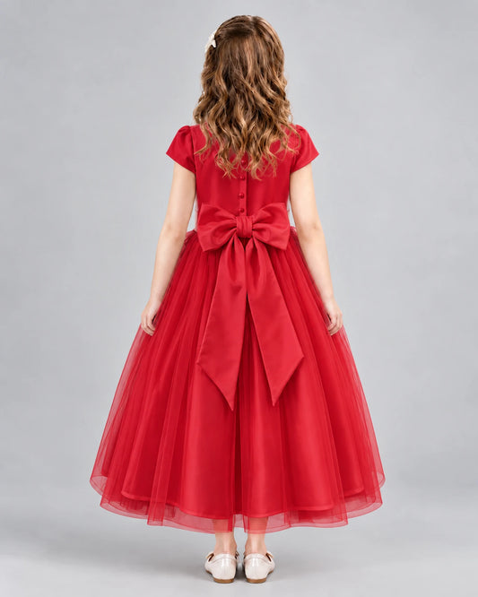 Windred A-line Flower Girl Dresses Back