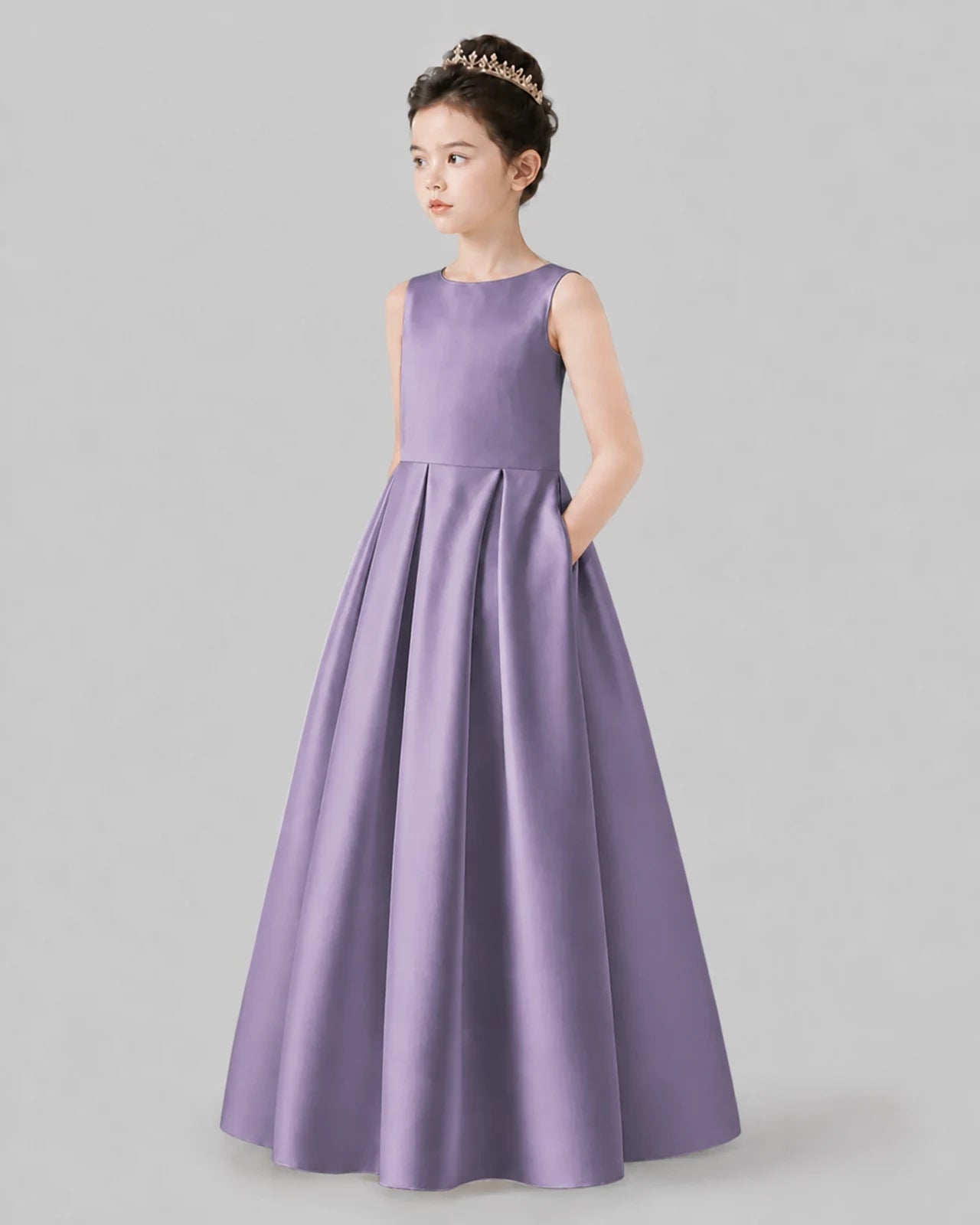 Wisteria A-line Girls Formal Dresses Pose