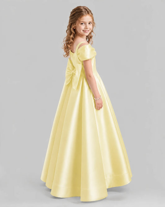 Daffodil A-line Girls Formal Dresses Back