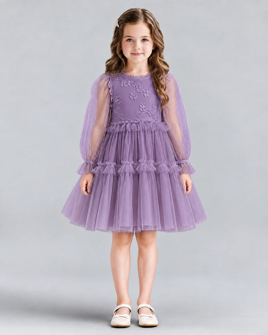 Wisteria A-line Girls Formal Dresses Front