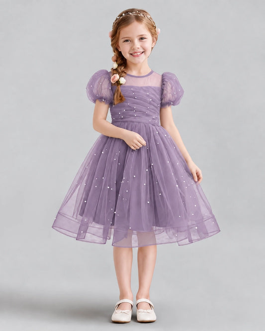 Wisteria A-line Flower Girl Dresses Front