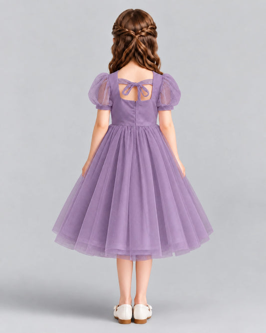 Wisteria A-line Girls Formal Dresses Back