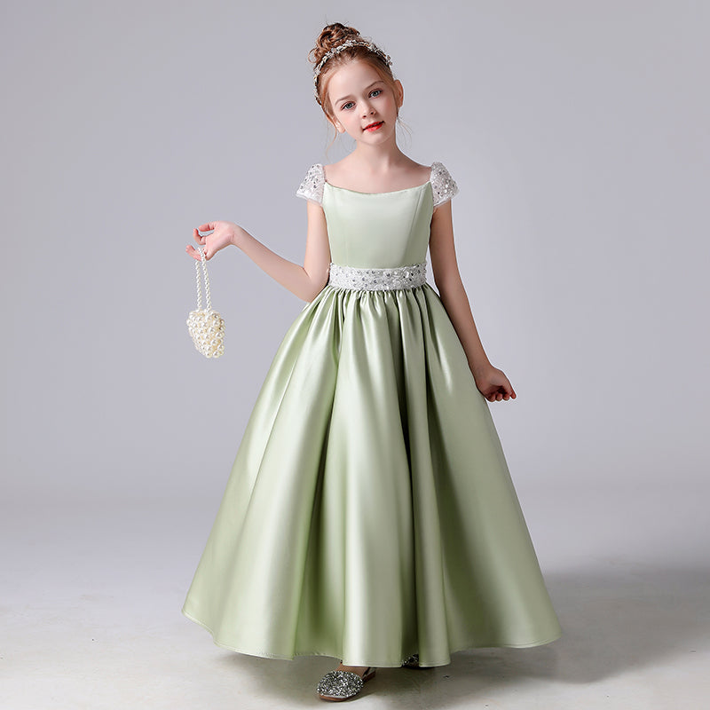 Juniors First Communion Dresses Elegant Beauty Pageant Dress Evening Long Gown For Teen Girls