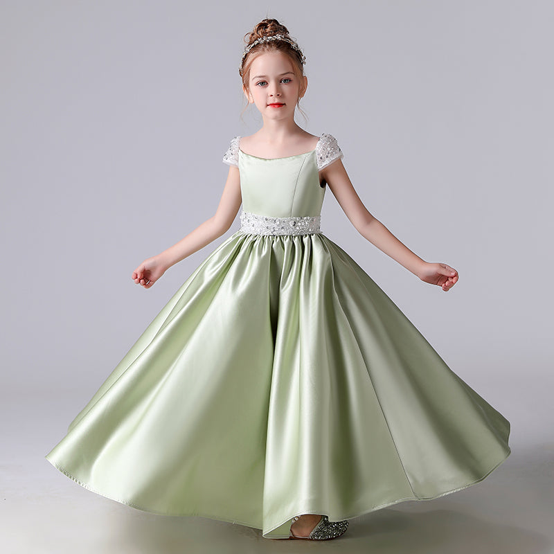Juniors First Communion Dresses Elegant Beauty Pageant Dress Evening Long Gown For Teen Girls