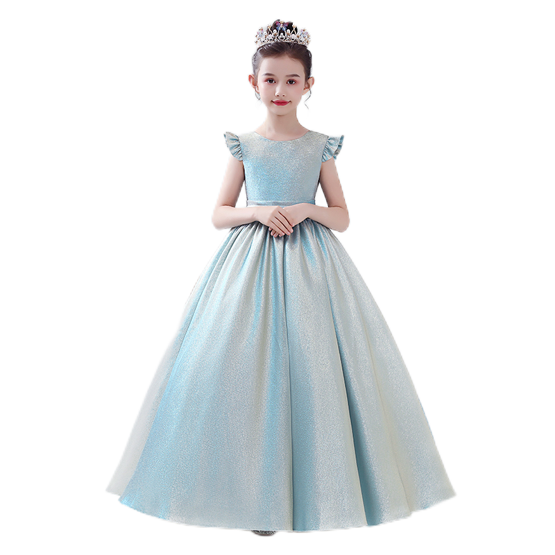 Dideyttawl Girls Princess Pageant Dresses Teens Birthday Party Ball Gown Shining Satin Prom Formal Dress, Baby Blue / Customize Dideyttawl Girls Princess Pageant Dresses Teens Birthday Party Ball Gown Shining Satin Prom Formal Dress, Baby Blue / Customize