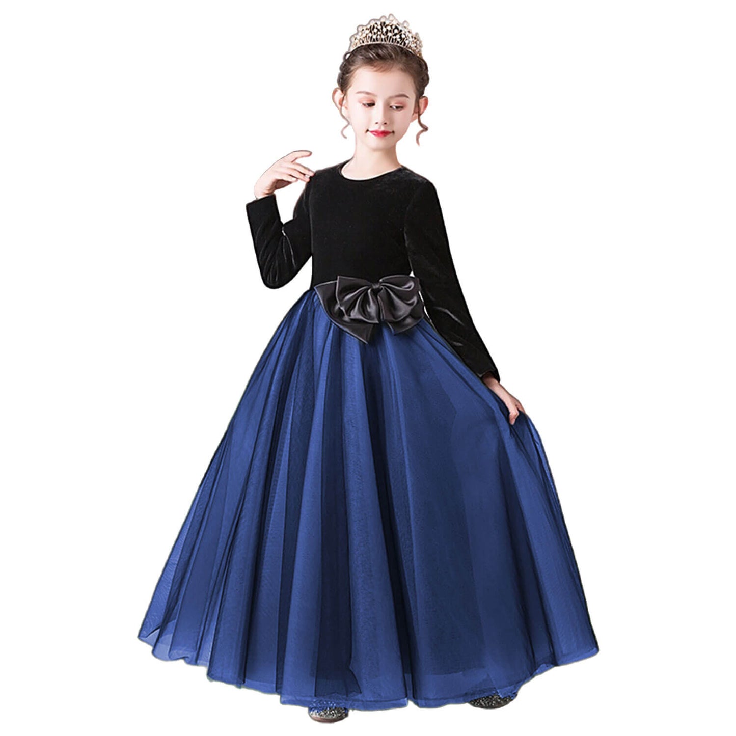Girls Dark Green Pageant Dress Velevt dresses for special occasions Floor Length Formal Teen Girl Gown
