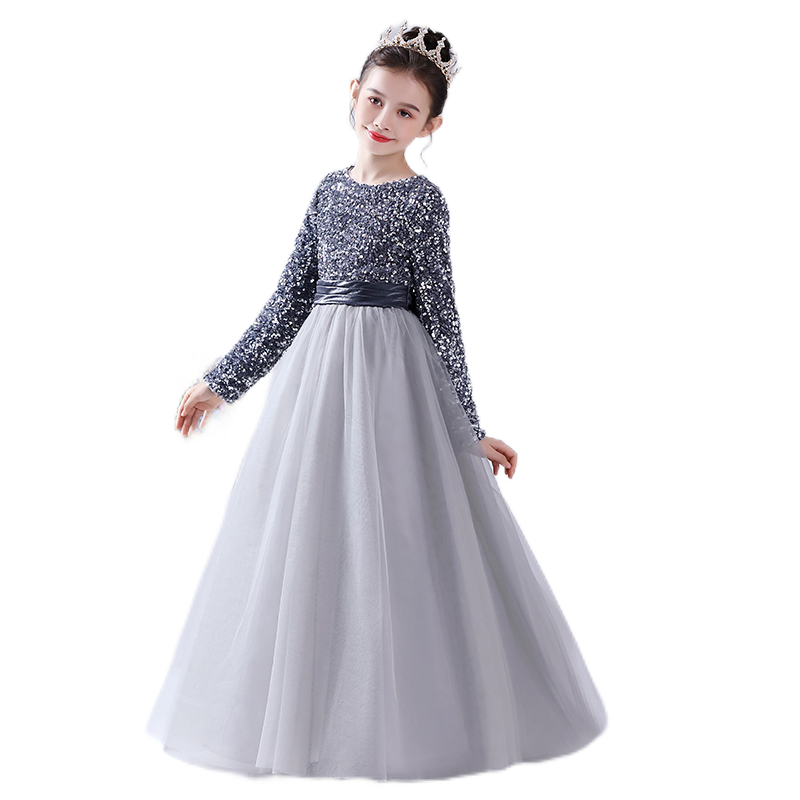 Dideyttawl Sparkly Flower Girl Dress Birthday Party Pageant Gown for Girls 646L
