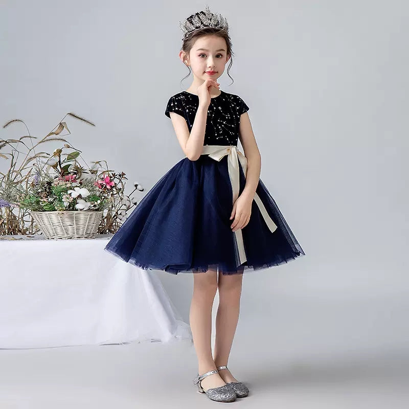 Little Girls Special Occasion Dresses Princess Brithday Party Short Skirt For Kids Fancy Girl Dresses