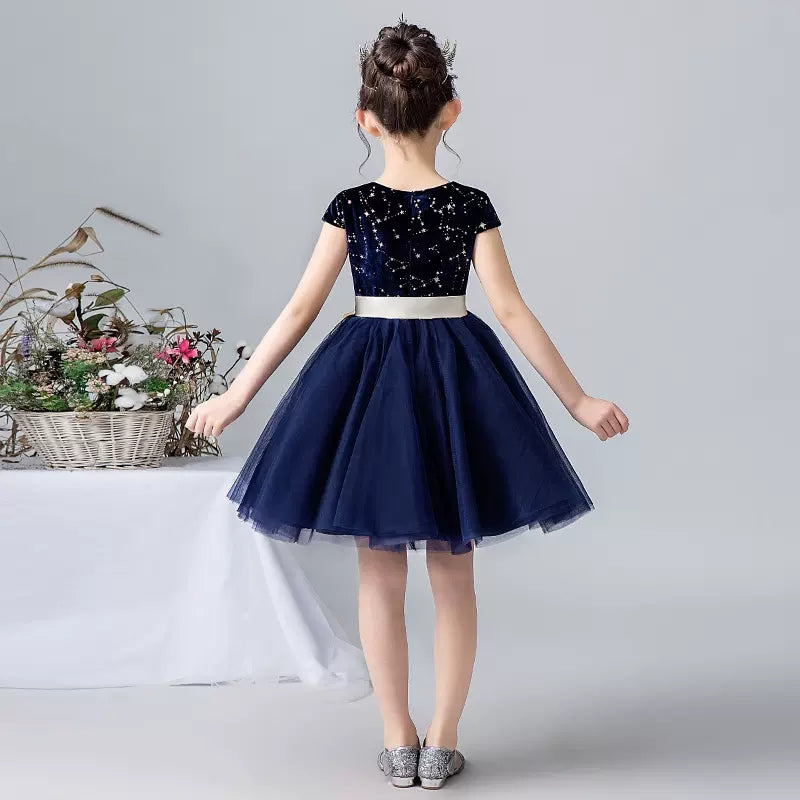 Little Girls Special Occasion Dresses Princess Brithday Party Short Skirt For Kids Fancy Girl Dresses