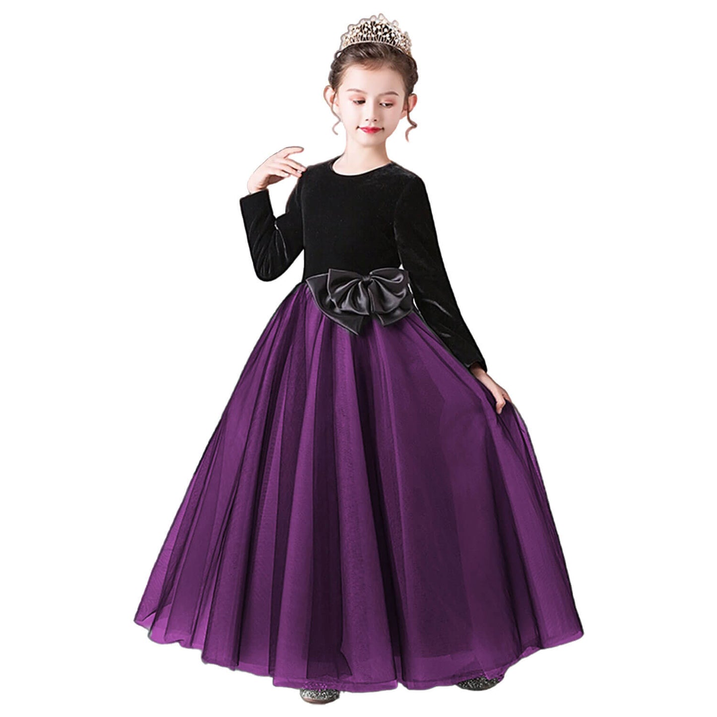Girls Dark Green Pageant Dress Velevt dresses for special occasions Floor Length Formal Teen Girl Gown