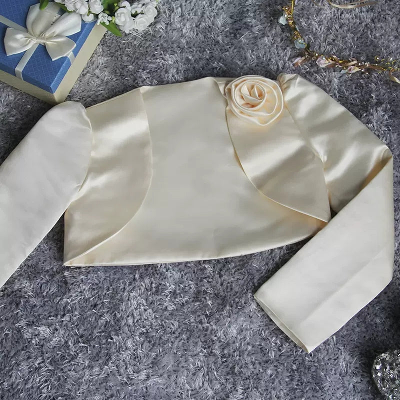 Little Girls Satin Cape Princess Coat