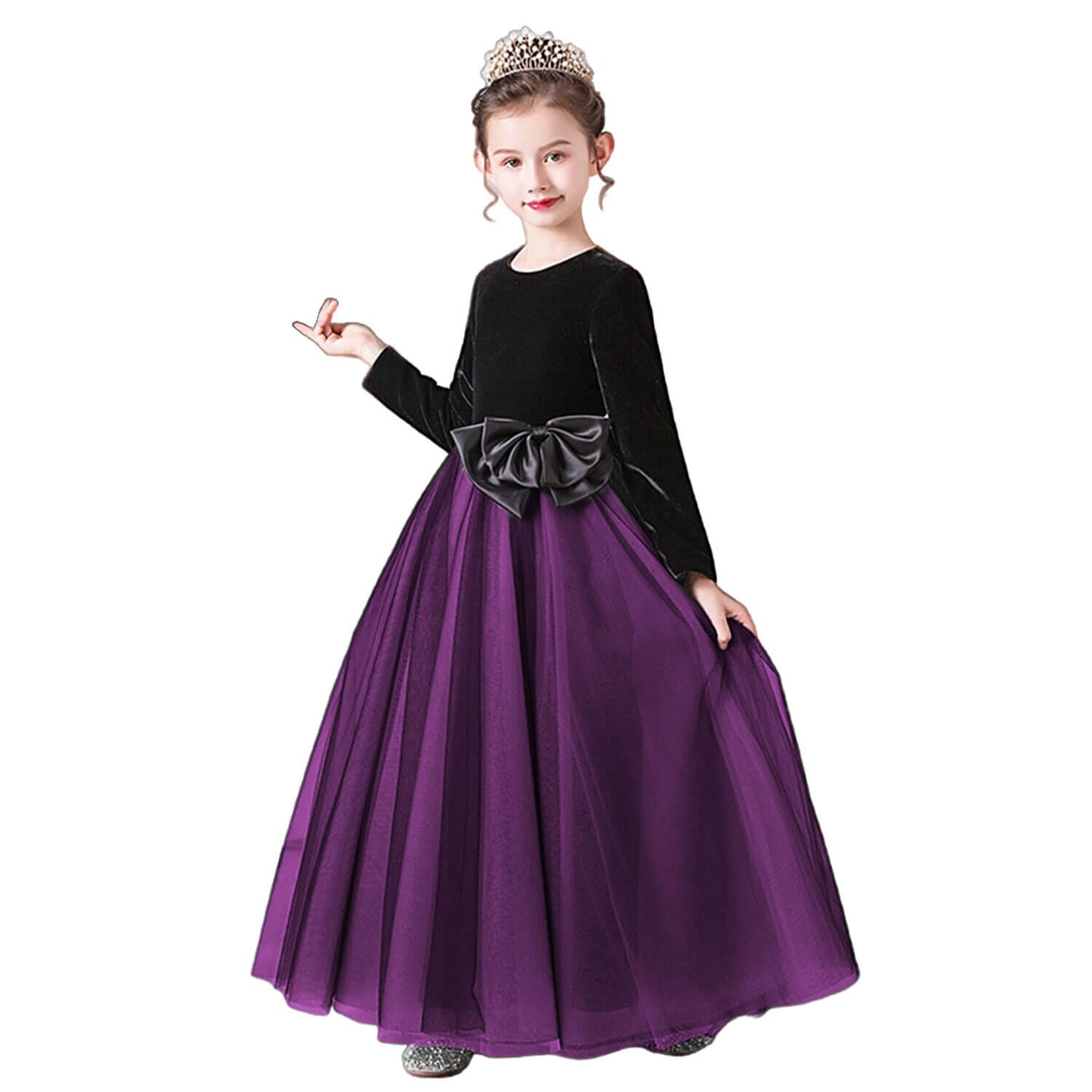 Girls Dark Green Pageant Dress Velevt dresses for special occasions Floor Length Formal Teen Girl Gown
