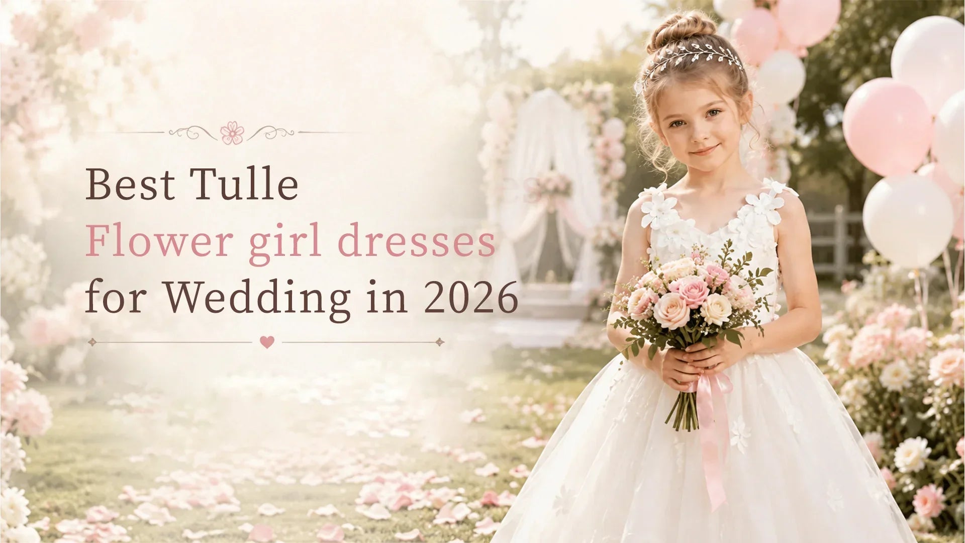 Best Tulle Flower Girl Dresses for Weddings in 2026