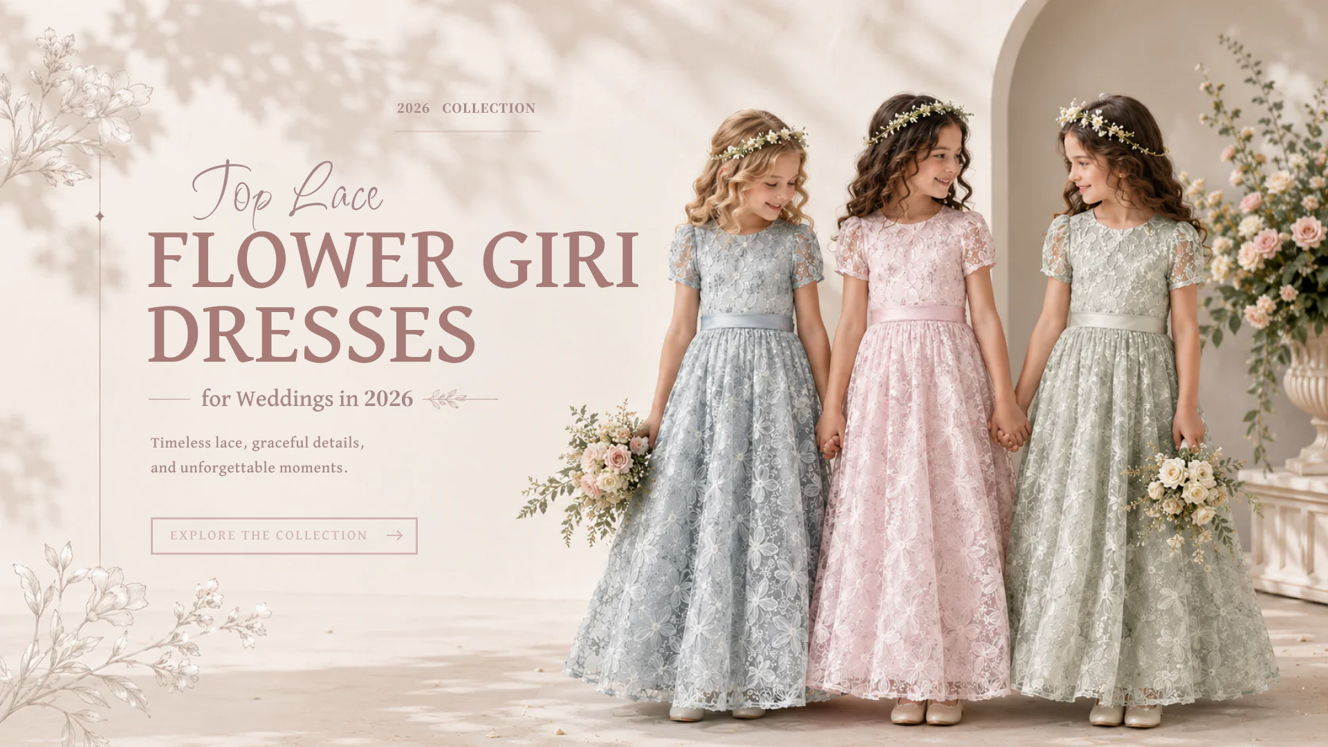 Top Lace Flower Girl Dresses for Weddings