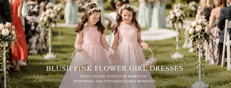 Blush Pink Flower Girl Dresses