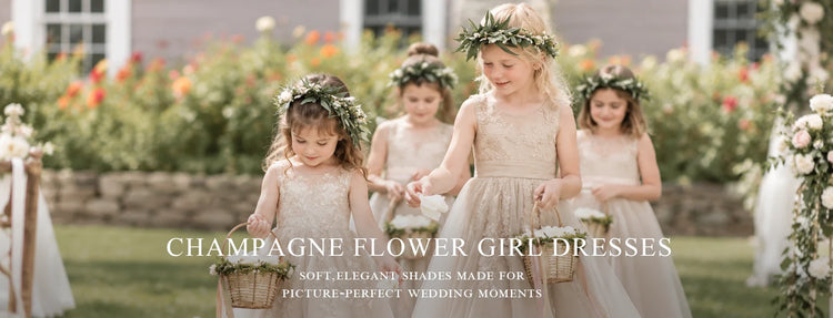 Champagne Flower Girl Dresses