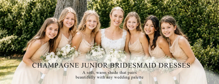 Champagne Junior Bridesmaid Dresses