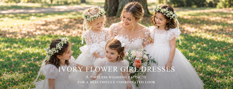 Ivory Flower Girl Dresses