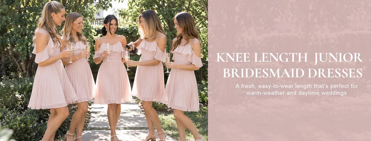 Knee‑Length Junior Bridesmaid Dresses
