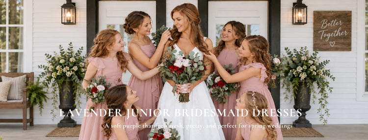 Lavender Junior Bridesmaid Dresses