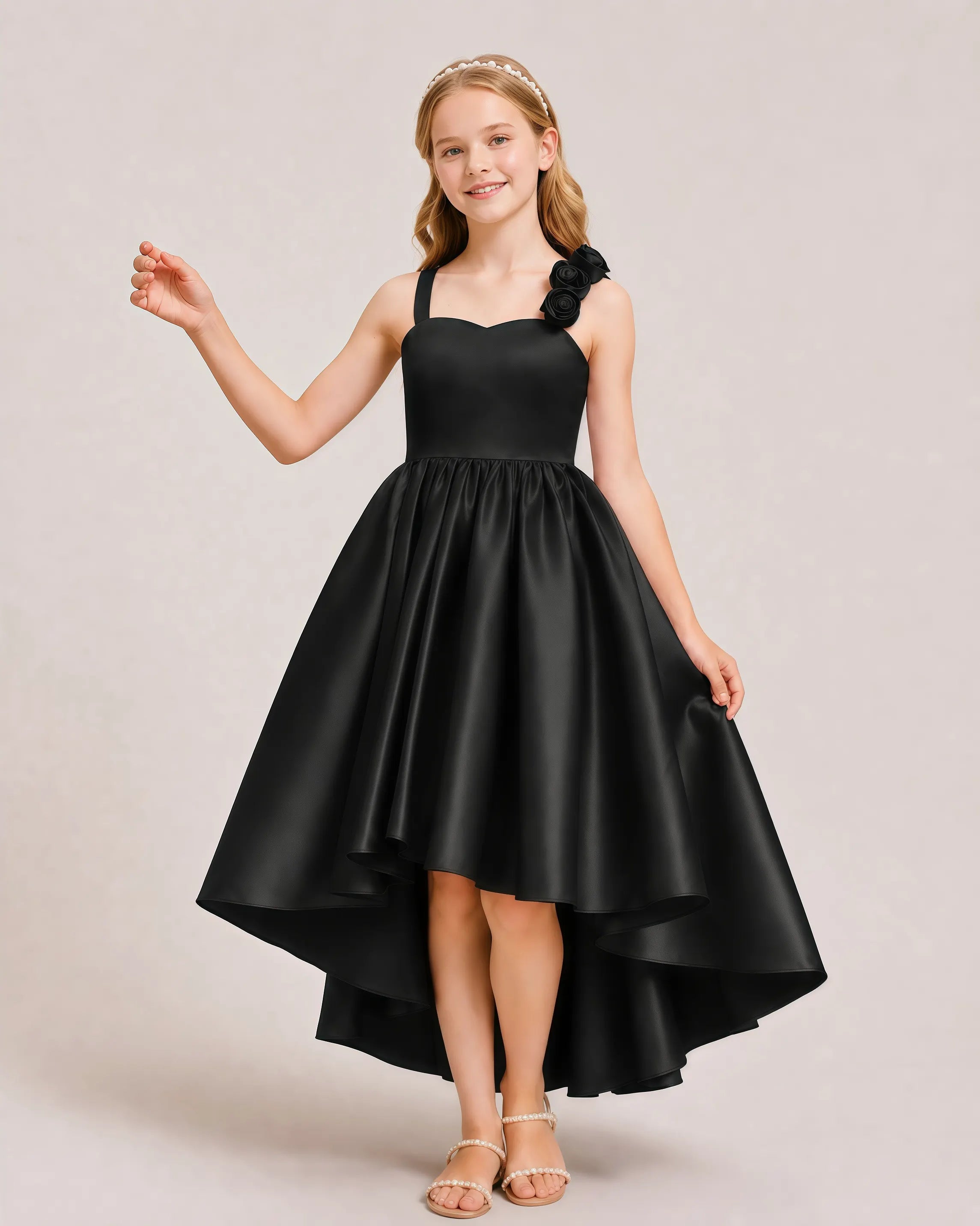 Black Junior Bridesmaid Dresses