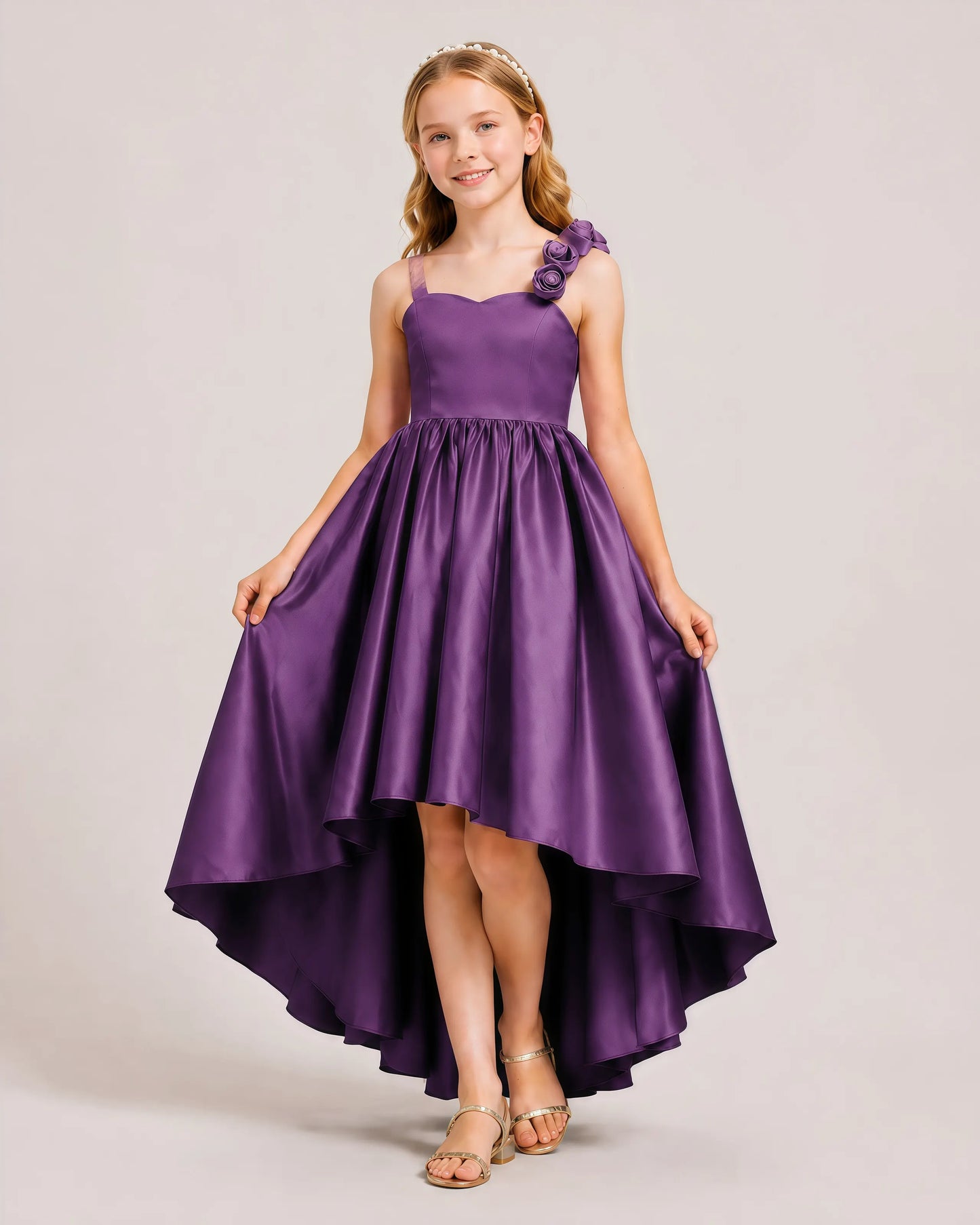 Plum Junior Bridesmaid Dresses