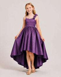 Plum Junior Bridesmaid Dresses
